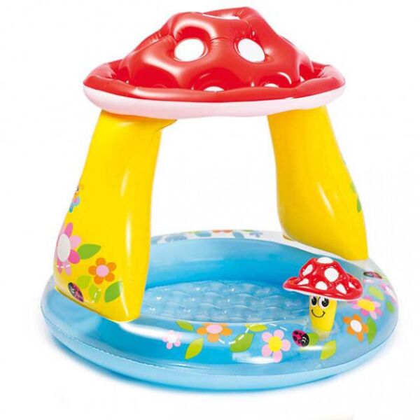

Детский бассейн с навесом «Intex» 57114 Mushroom Baby Pool (102-89 см, объем 45 л)