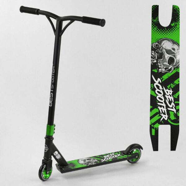 

Самокат трюковый 88311 Best Scooter с PU колесами, алюминиевой рамой, накладками на руль