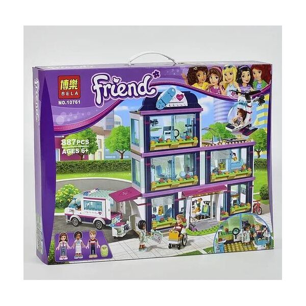

Конструктор Friends 10761 "Клиника Хартлейк-Сити", 887 деталей