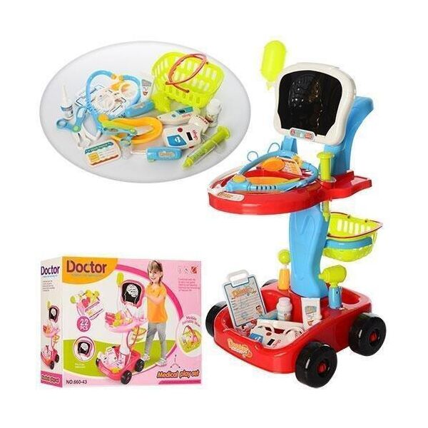 

Игровой набор доктора с тележкой 660-43-44