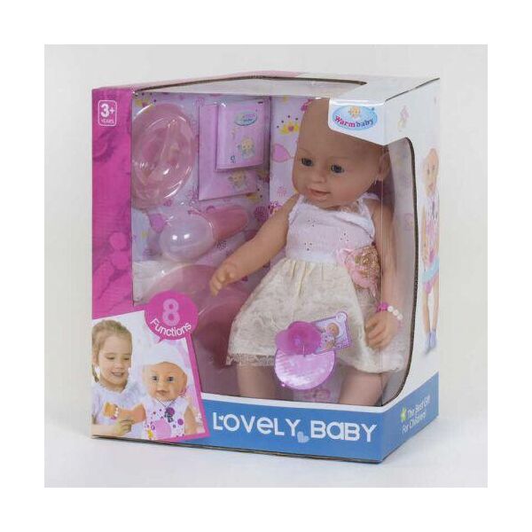 

Функциональная кукла пупс с аксессуарами Lovely Baby 8040-12