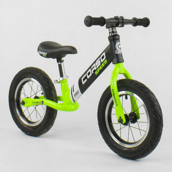 

Беговел Corso 64207, надувные колеса, колесо 12 дюймов, салатовый