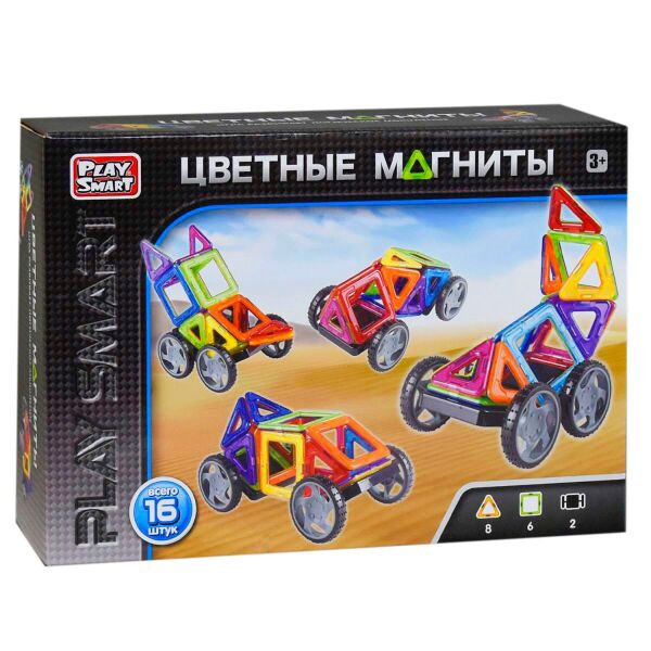 

Конструктор магнитный 2426 (16 деталей)