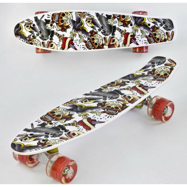 

Скейт Best Board Р 14209 с рисунком доска 55 см, колёса PU, светятся