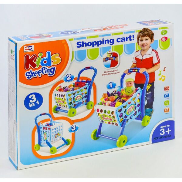 

Игровой набор 008-902 А "Супермаркет, тележка с продуктами, играет мелодия, светится