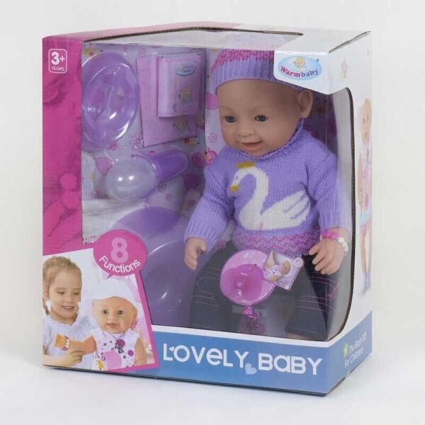 

Функциональная кукла пупс малыш с аксессуарами Lovely Baby 8040-567