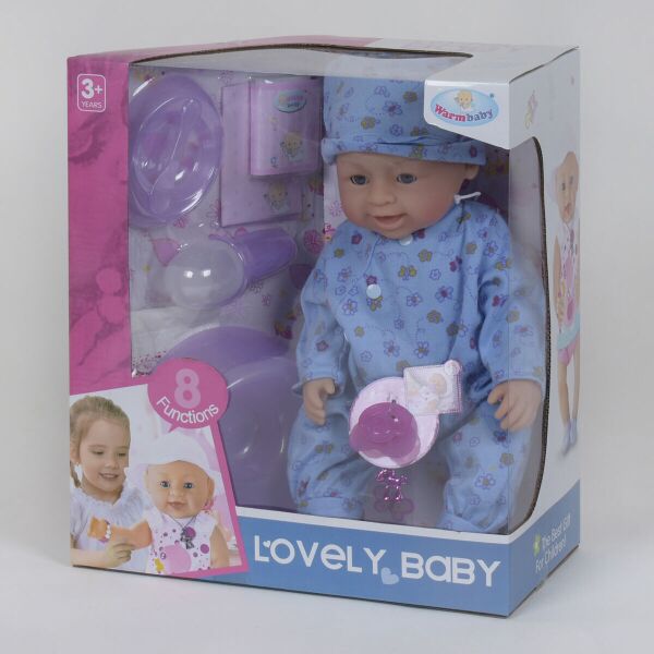

Функциональная кукла пупс малыш с аксессуарами Lovely Baby 8040 TD-02 B