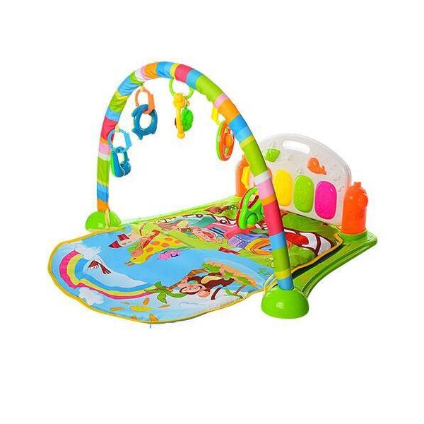

Развивающий детский коврик с пианино и подвесными погремушками BM6016-2 с световым эффектом
