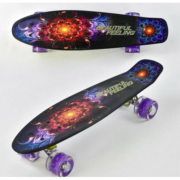 

Скейт пенни борд Best Board F 8740 колеса с подсветкой доска 55 см
