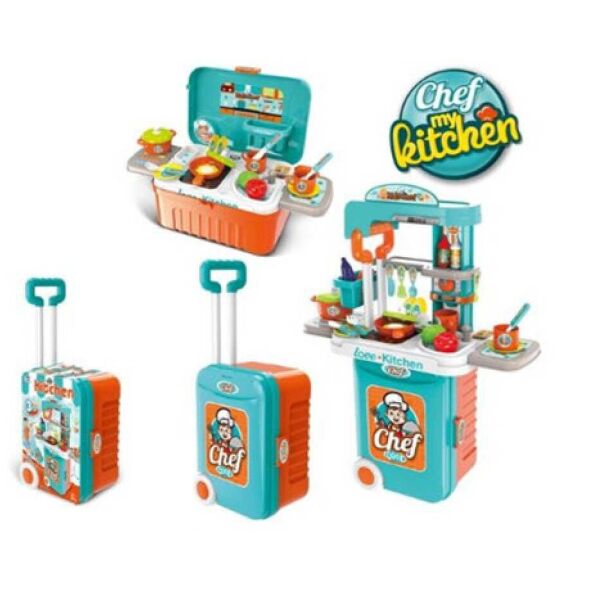 

Игровая кухня с посудой 008-956A