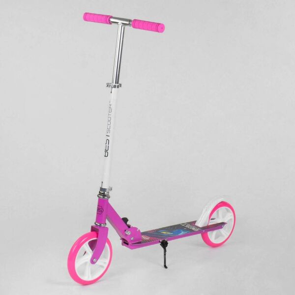 

Самокат двухколесный Best Scooter 54701 Розовый с белым, колеса PU, d=20см