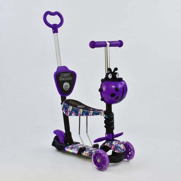 

Самокат Best Scooter 5 в 1 "Абстракция" 61080 подсветка платформы и колес