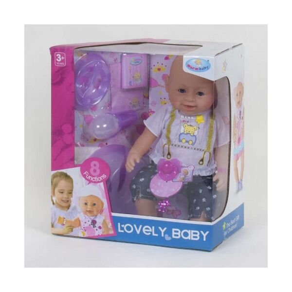 

Кукла-пупс функциональный с аксессуарами Lovely Baby 8040-433