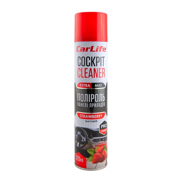 

CarLife поліроль для панелі приладів Полуниця Cockpit Cleaner EXTRA MAT 320мл