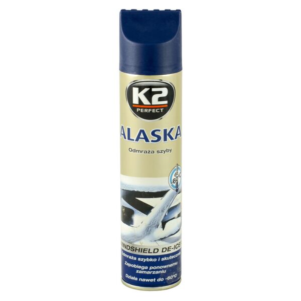 

K2 ALASKA MAX розморожувач для вікон -60°C (аерозоль) 300мл