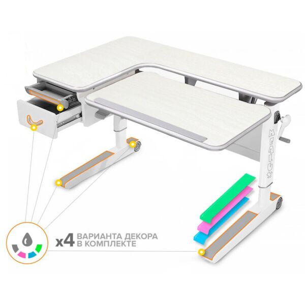 

Парта Mealux Woodville Multicolor TG (BD-850 TG/MC)