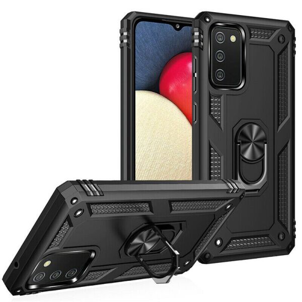 

Чехол Epik Serge Ring for Magnet для Samsung Galaxy A02s Ударопрочный Черный