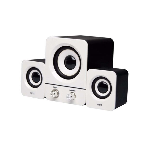 

USB колонки для ПК компьютерные колонки 2.1 YIDO YD-25 White