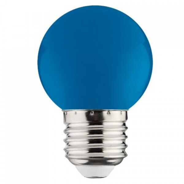 

Декоративная светодиодная лампа HOROZ RAINBOW 1W LED, 12Lm, синяя