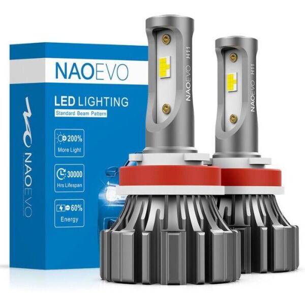 

LED лампа головного света безвентиляторная герметичная NaoEvo NF-H1, 30W, 6000K