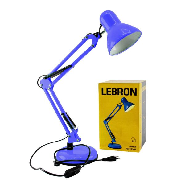 

LED лампа настольная телескопическая LEBRON L-TL-Tel, E27, max. 40W, синяя