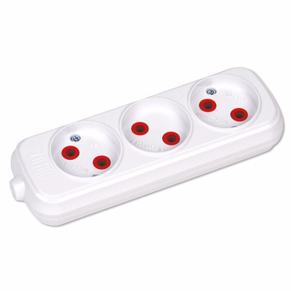 

Колодка 3 Гнезда 3-Gang Socket HOROZ