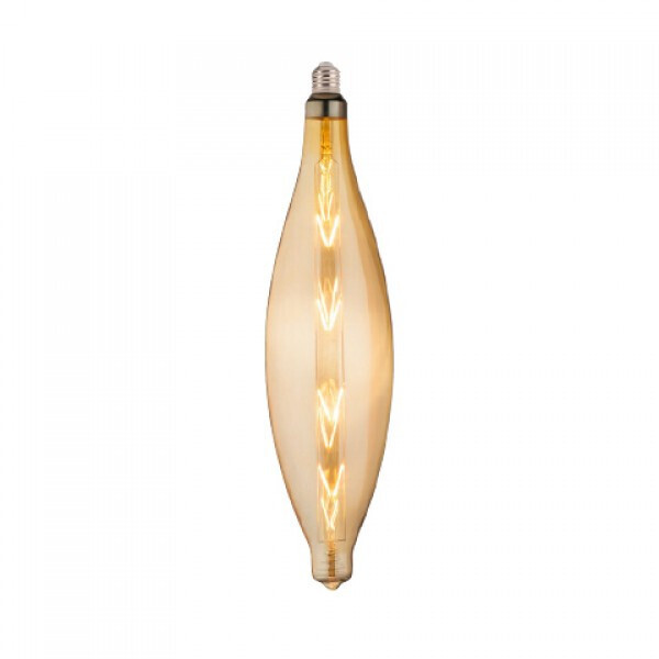 

Лампа филаментная LED HOROZ, Filament ELLIPTIC Е27, 8W, 620Lm, 2200К, Amber
