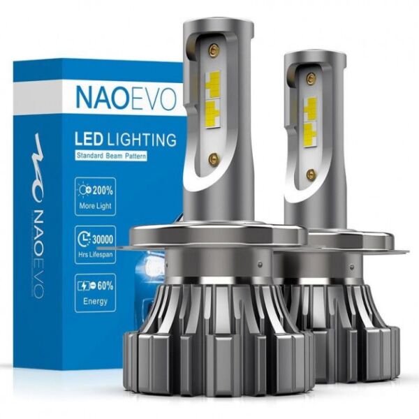 

LED лампа головного света безвентиляторная герметичная NaoEvo NF-H4, 30W, 6000K