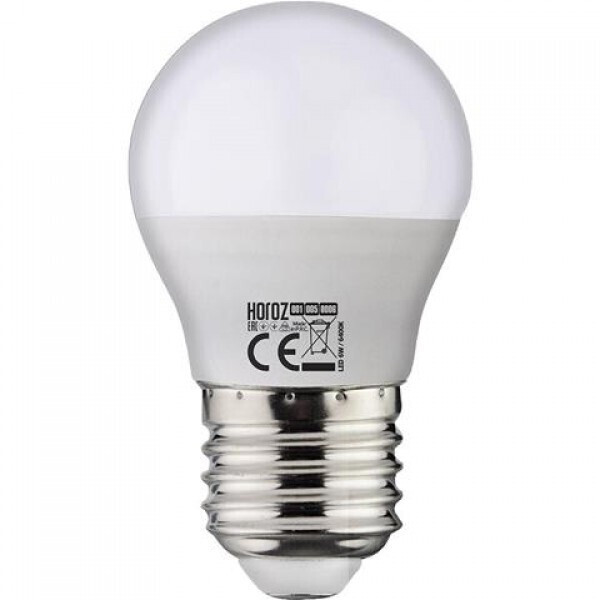 

Декоративная LED лампа HOROZ ELITE E27, 6W, 480Lm, 6400K