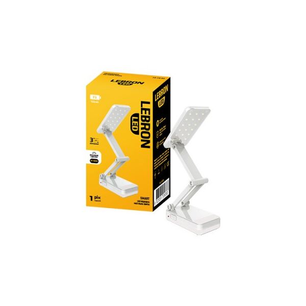 

Лампа светодиодная настольная LEBRON L-TL-L, 5W LED, 4100К, белый