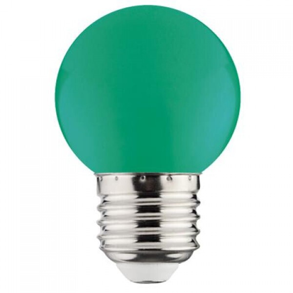 

Зеленая светодиодная лампа HOROZ RAINBOW, E27, 1W LED, 68Lm