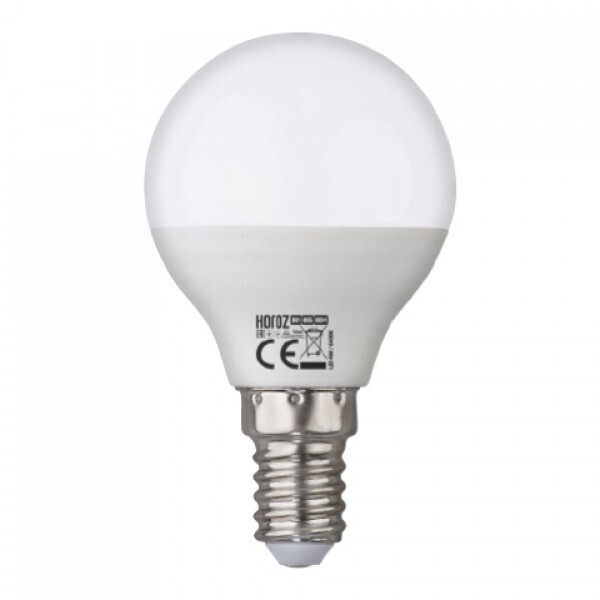 

Декоративная светодиодная лампочка HOROZ ELITE E14, 10W LED, 1000Lm, 6400K