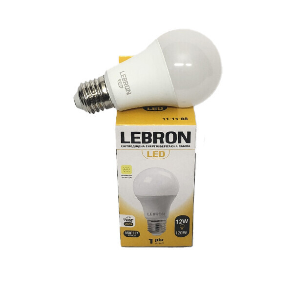 

LED лампочка LEBRON L-A60 Е27, 12W, 1100Lm, 4100К, СВЧ датчик движения