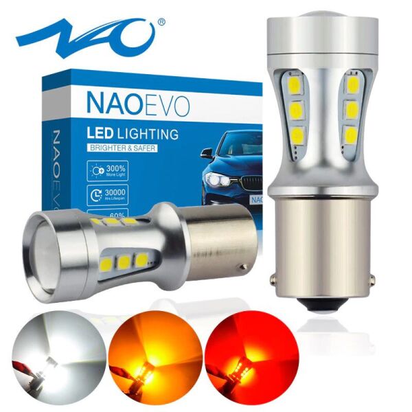 

LED лампы заднего хода NaoEvo PY21W NAO, 6W, 6000K белый, 1500K красный, 3000K оранжевый