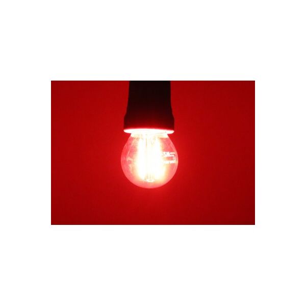 

Лампа светодиодная ретро VELMAX V-Filament-G45, E27, 2W, LED, 200Lm, 3000К, красная