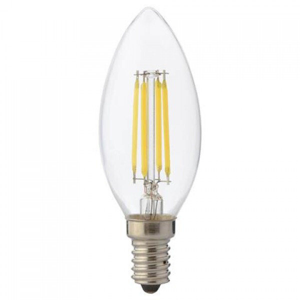 

Декоративная светодиодная лампочка HOROZ FILAMENT CANDLE Е14, 6W LED, 700Lm, 2700K