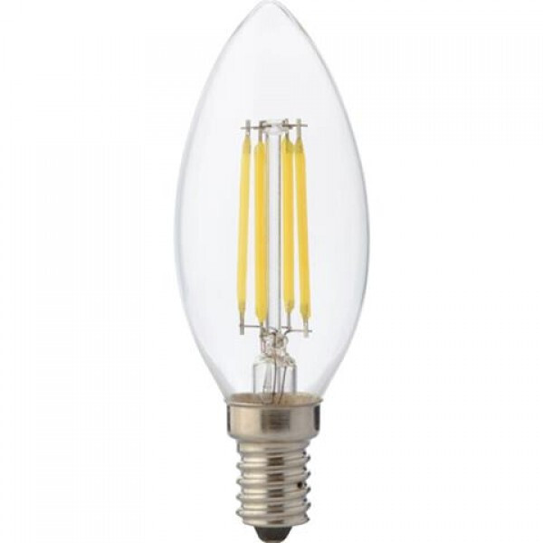 

Светодиодная ретро лампочка Свеча HOROZ FILAMENT CANDLE E14, 4W LED, 420Lm, 2700K