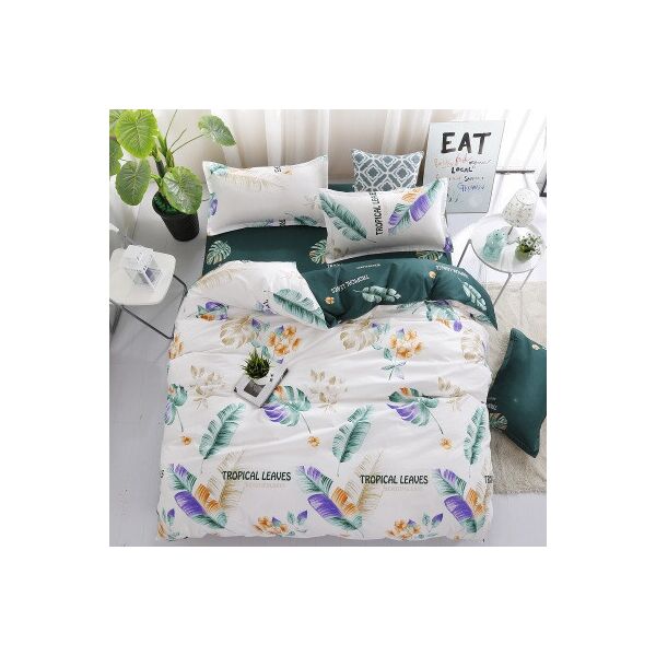 

Постельное белье евро размера "Homytex" Classic Tropical leaves