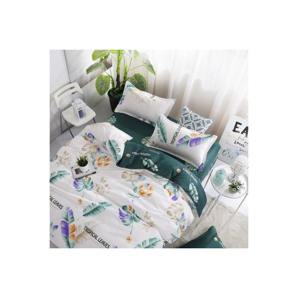 

Постельное белье полуторное "Homytex" Classic Tropical leaves