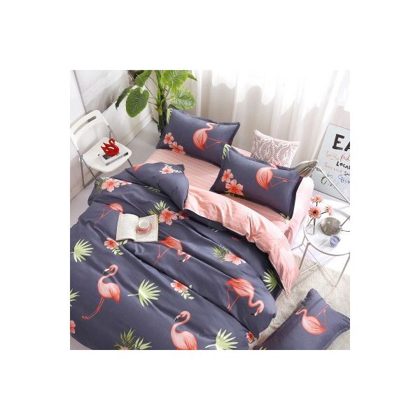 

Постельное белье двуспальное "Homytex" Classic Flamingo