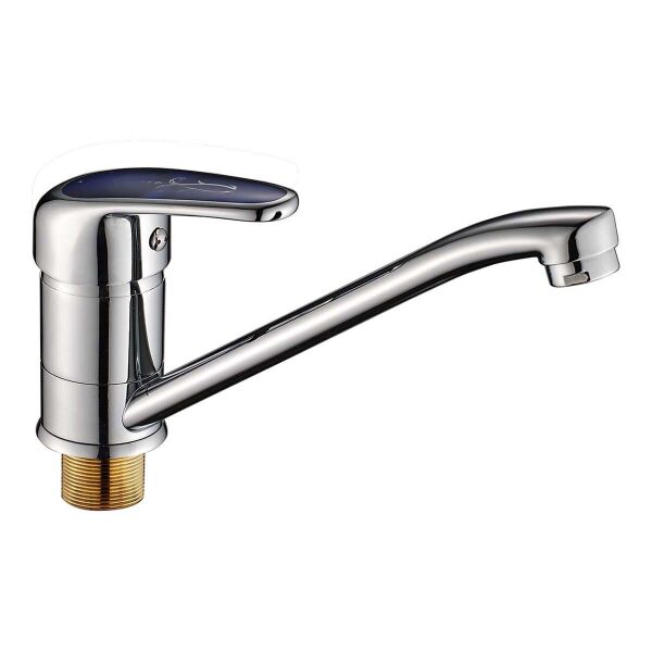 

Смеситель для кухни MAGIC 555 с синей ручкой HB0668 Haiba Стальной (1264614522)
