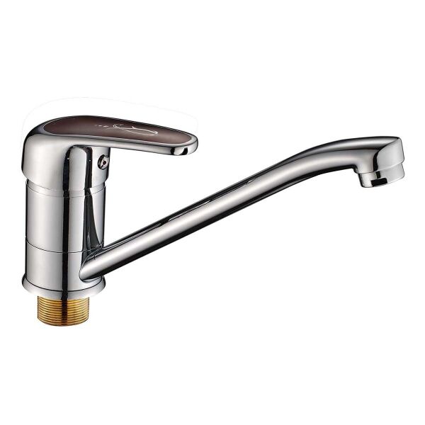 

Смеситель для кухни MAGIC 555 с красной ручкой HB0669 Haiba Стальной (1264637925)