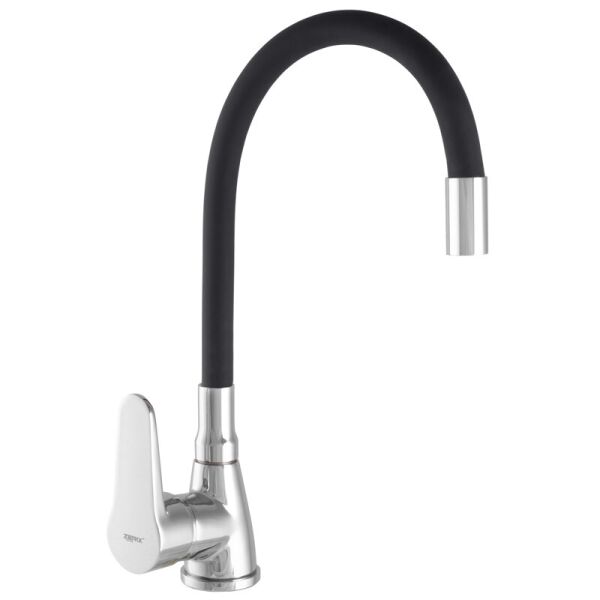 

Смеситель для кухни SOP7 146 с черным гибким изливом ZX2654 Zerix Черный (1264617177)