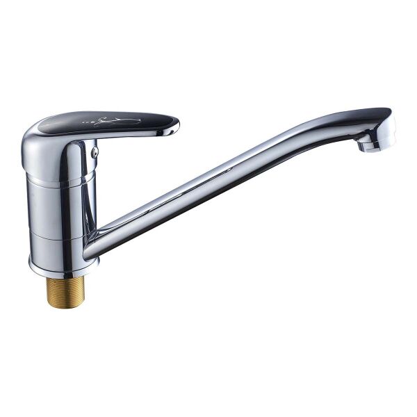 

Смеситель для кухни MAGIC 555 с черной ручкой HB0667 Haiba Стальной (1264635782)