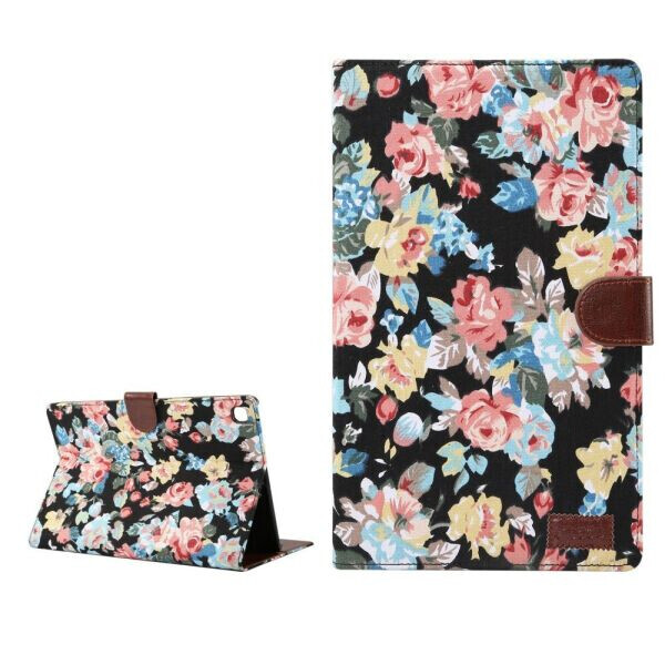 

Чехол Deexe Peony Pattern для Samsung Galaxy Tab A7 10.4 (2020) - Black