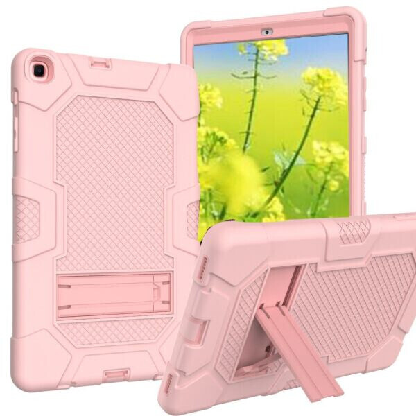 

Защитный чехол Deexe Color Kickstand для Samsung Galaxy Tab A 10.1 (2019) - Rose Gold