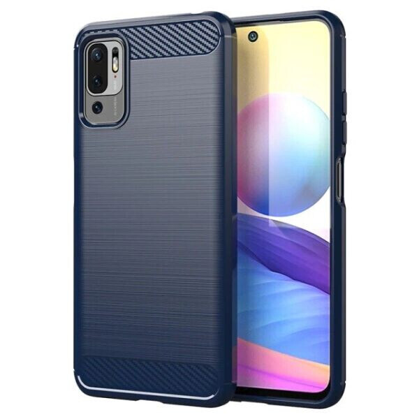 

Защитный чехол UniCase Carbon для Xiaomi Redmi Note 10 5G / Poco M3 Pro - Blue