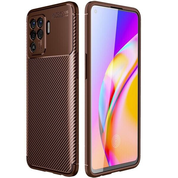 

Защитный чехол Deexe Fusion для OPPO Reno 5 Lite - Brown
