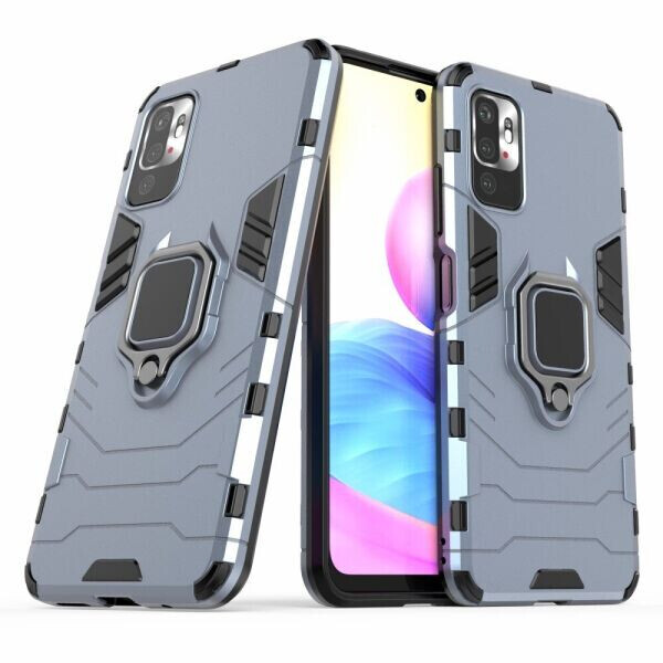 

Защитный чехол Deexe Hybrid Case для Xiaomi Redmi Note 10 5G / Poco M3 Pro - Blue