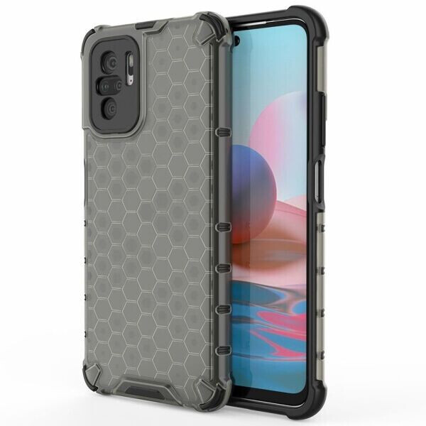 

Защитный чехол Deexe Honeycomb Series для Xiaomi Redmi Note 10 / Note 10s - Black
